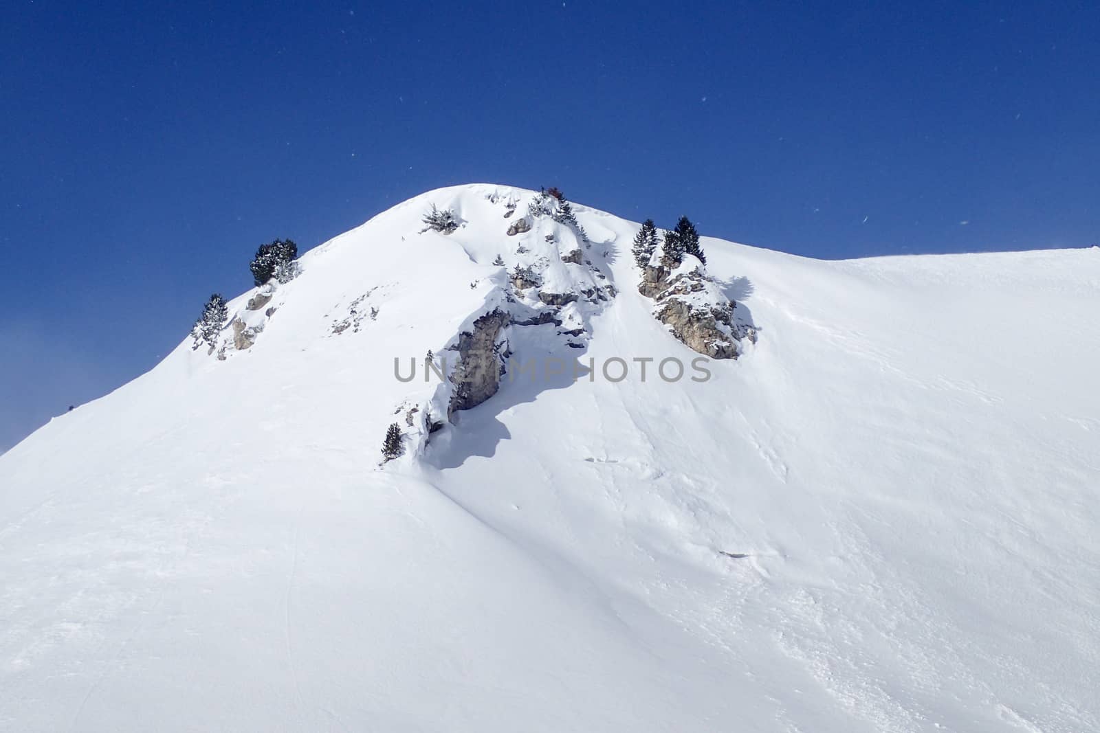 Casaccia, Switzerland: winter landscape, Lareccio canals and Colombe pass