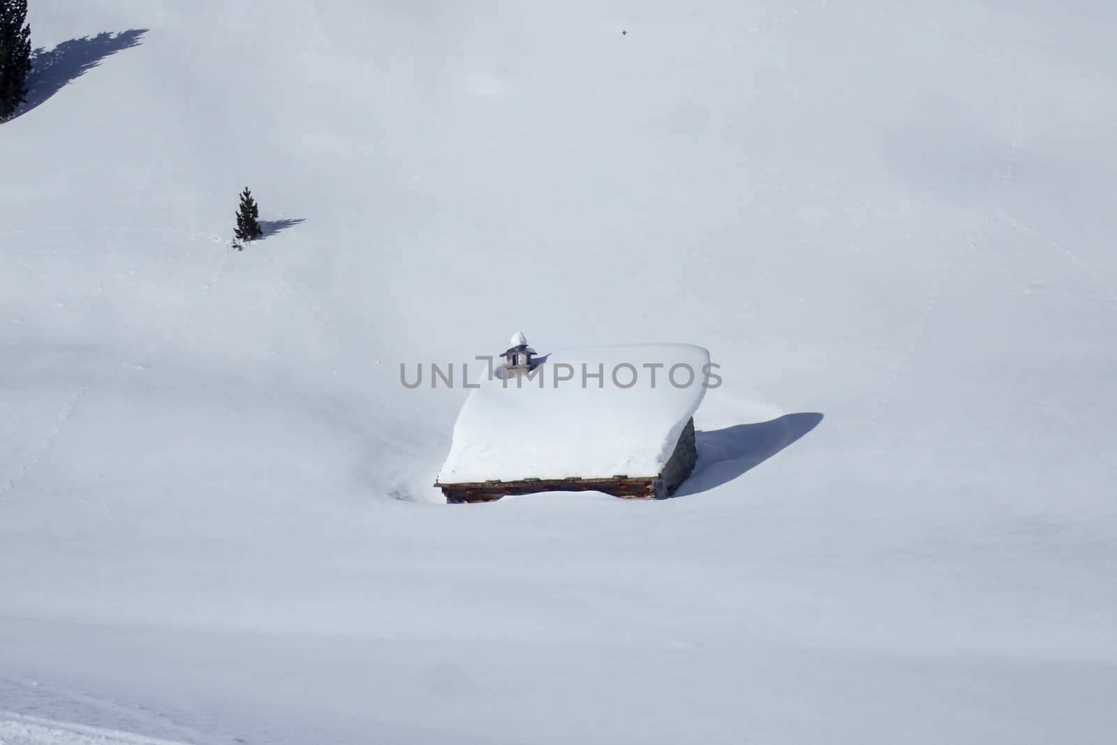 Casaccia, Switzerland: winter landscape, Lareccio canals and Colombe pass