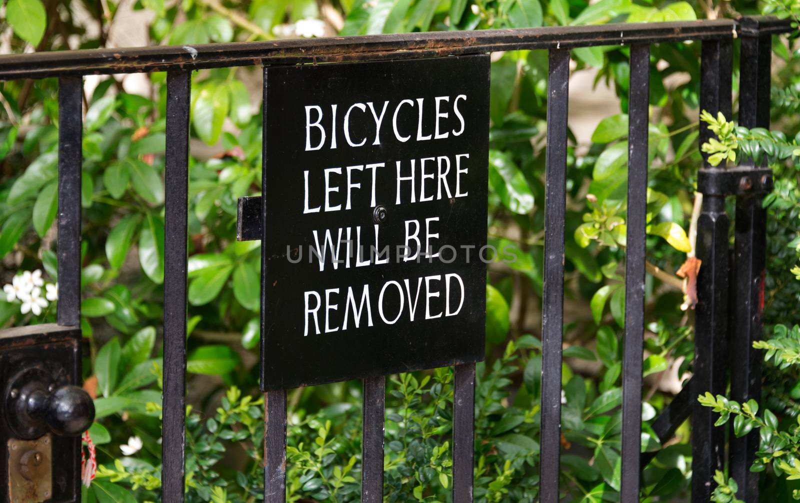 Bicycles Left Here Will Be Removed by TimAwe