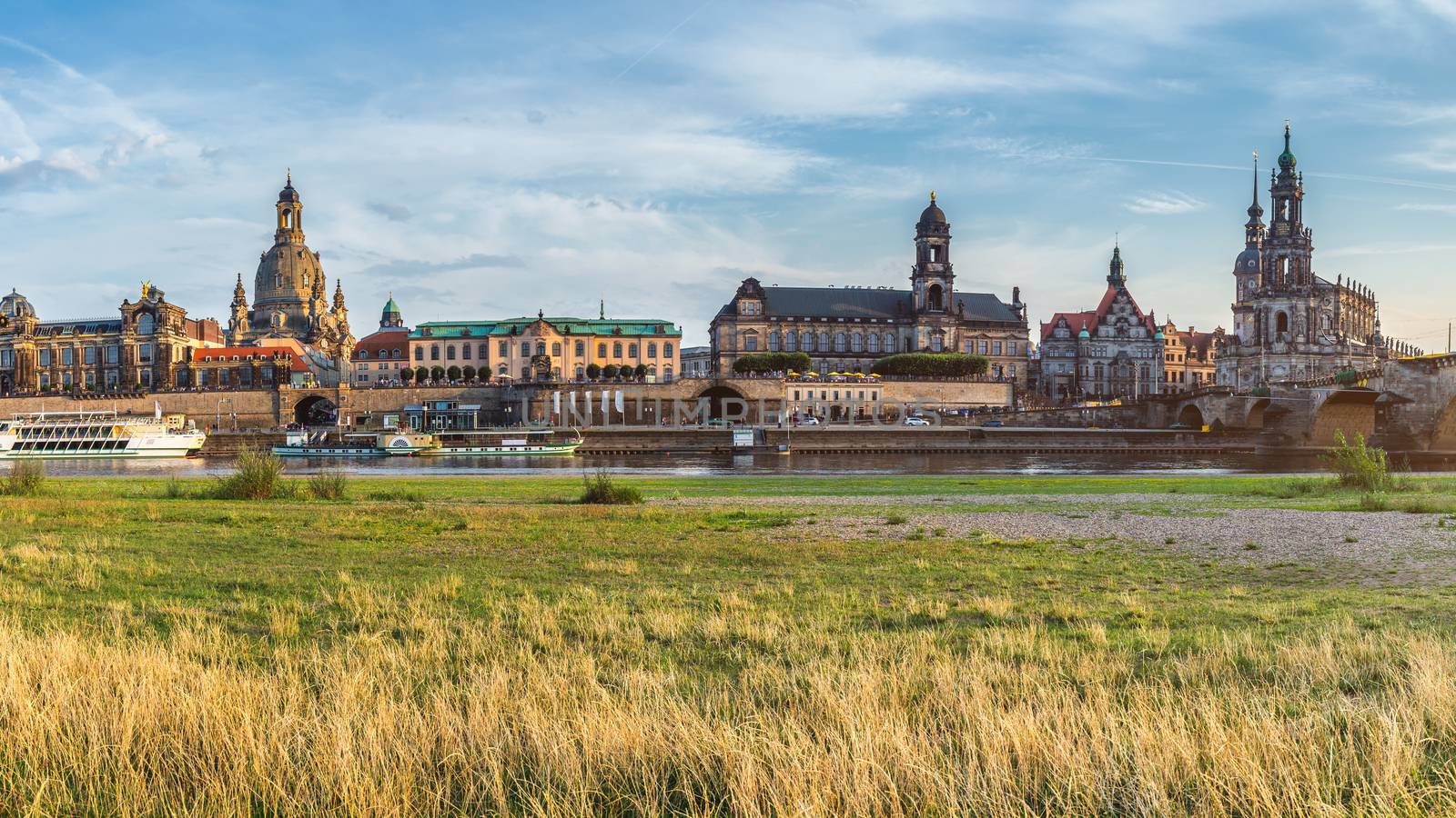 The ancient city of Dresden, Germany. Historical and cultural center of Europe.