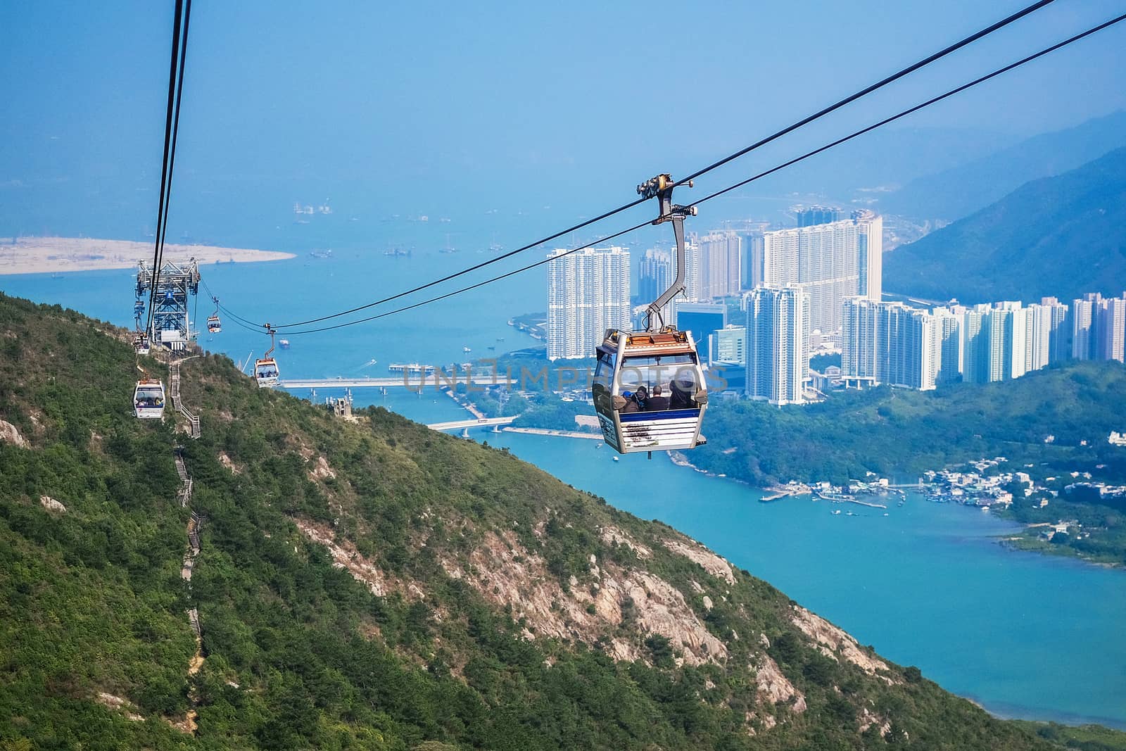 Cable car,from Hong Kong Ocean Park