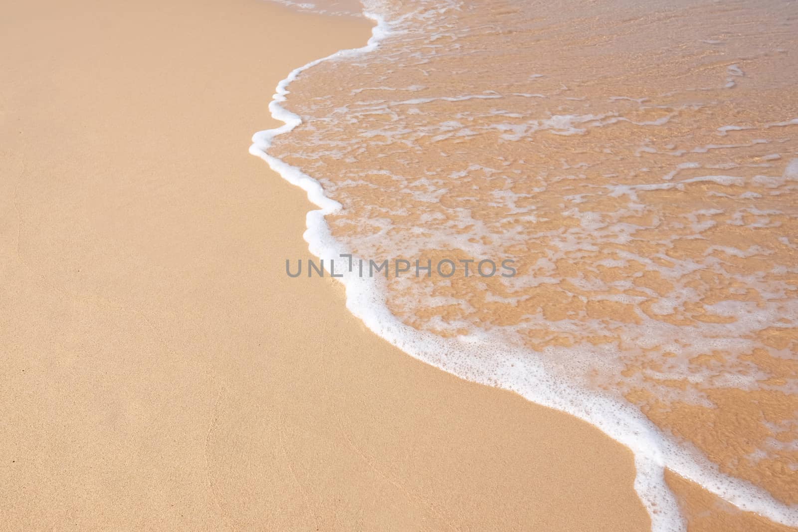 Wave on the sand beach