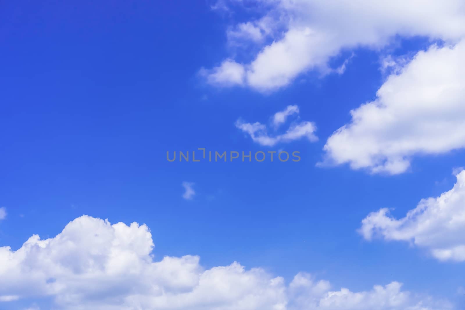 Copy space blue sky and white cloud abstract background. by Suwant