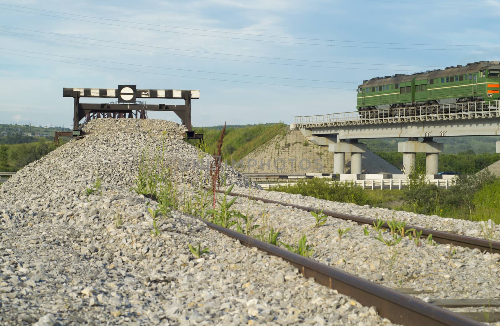 Railway impasse on the railroad tracks by jk3030