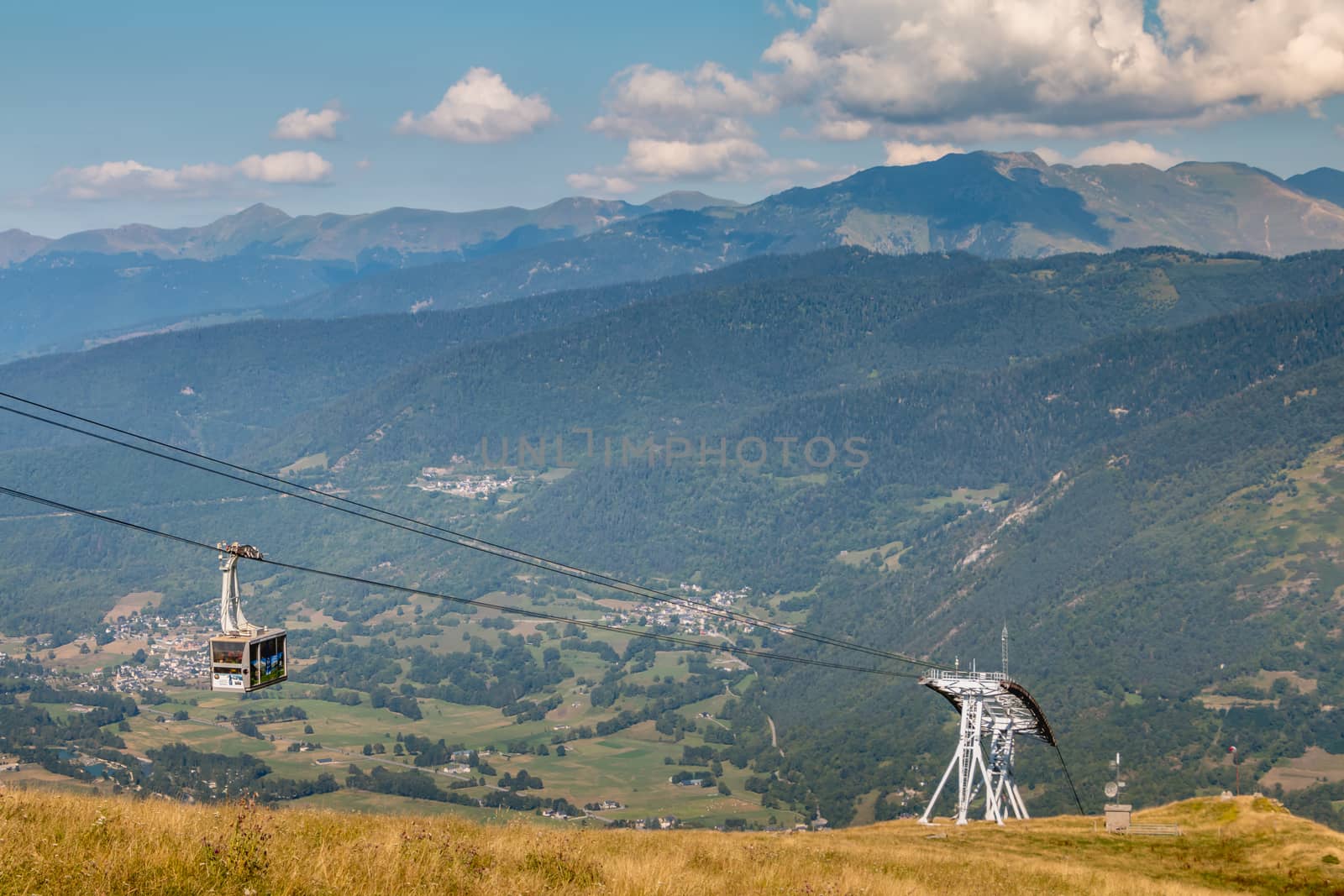 cable car that connects directly the city center of Saint Lary t by AtlanticEUROSTOXX