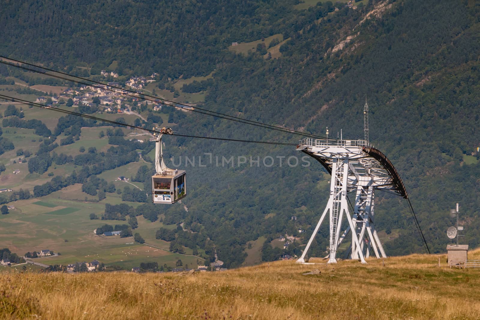 cable car that connects directly the city center of Saint Lary t by AtlanticEUROSTOXX