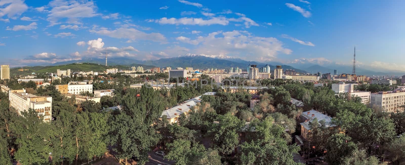 Almaty - Aerial view by Venakr