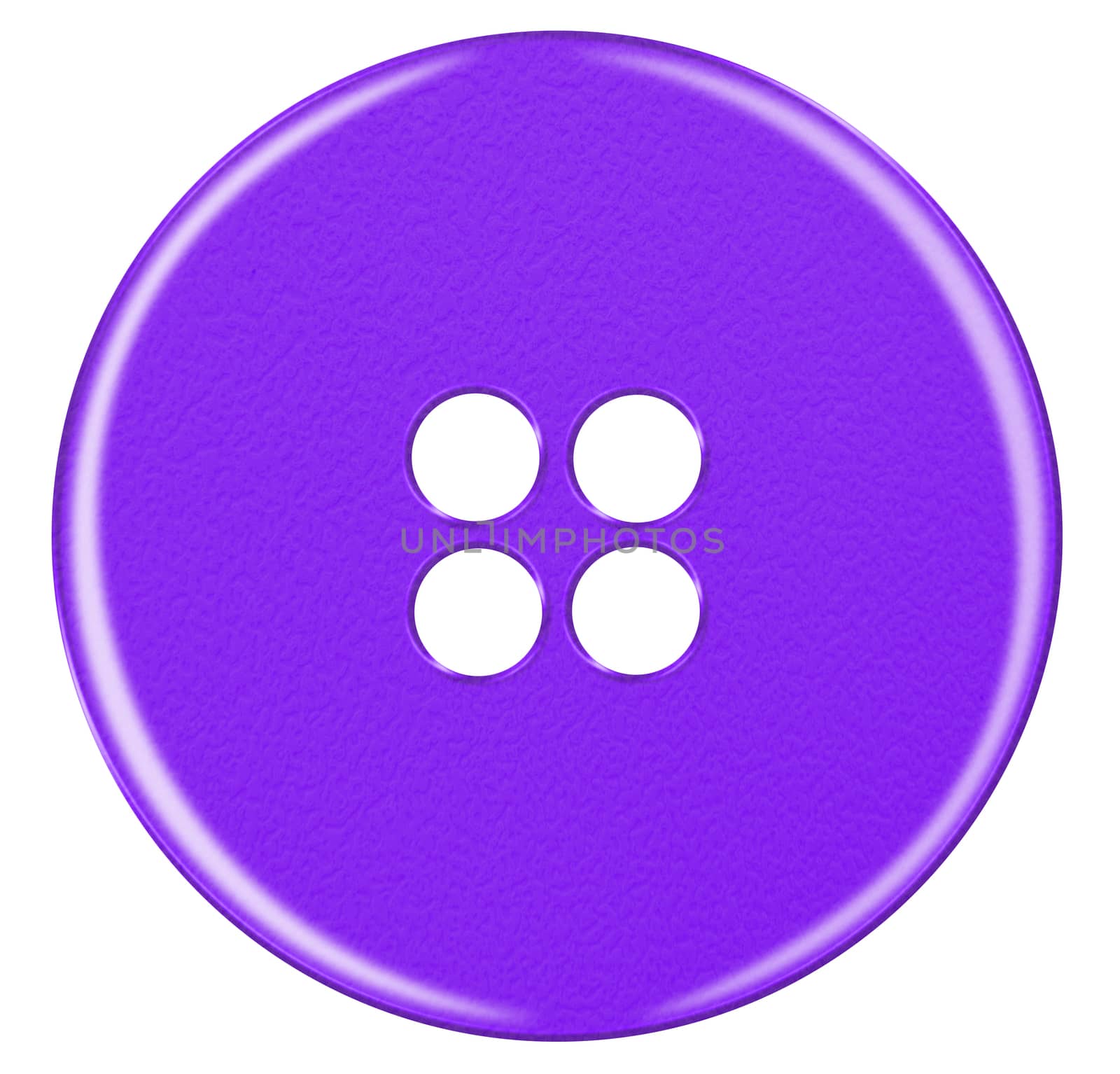 Plastic button isolated - violet by Venakr