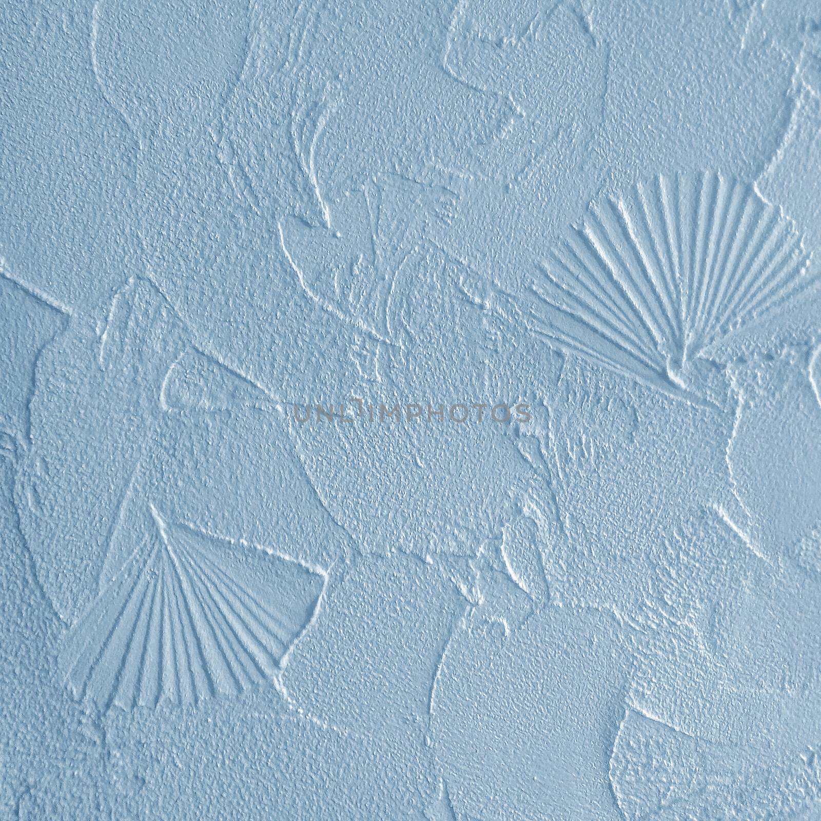 Structural plaster on wall - blue by Venakr