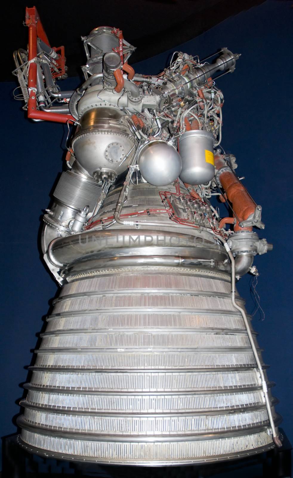 A Saturn V rocket motor