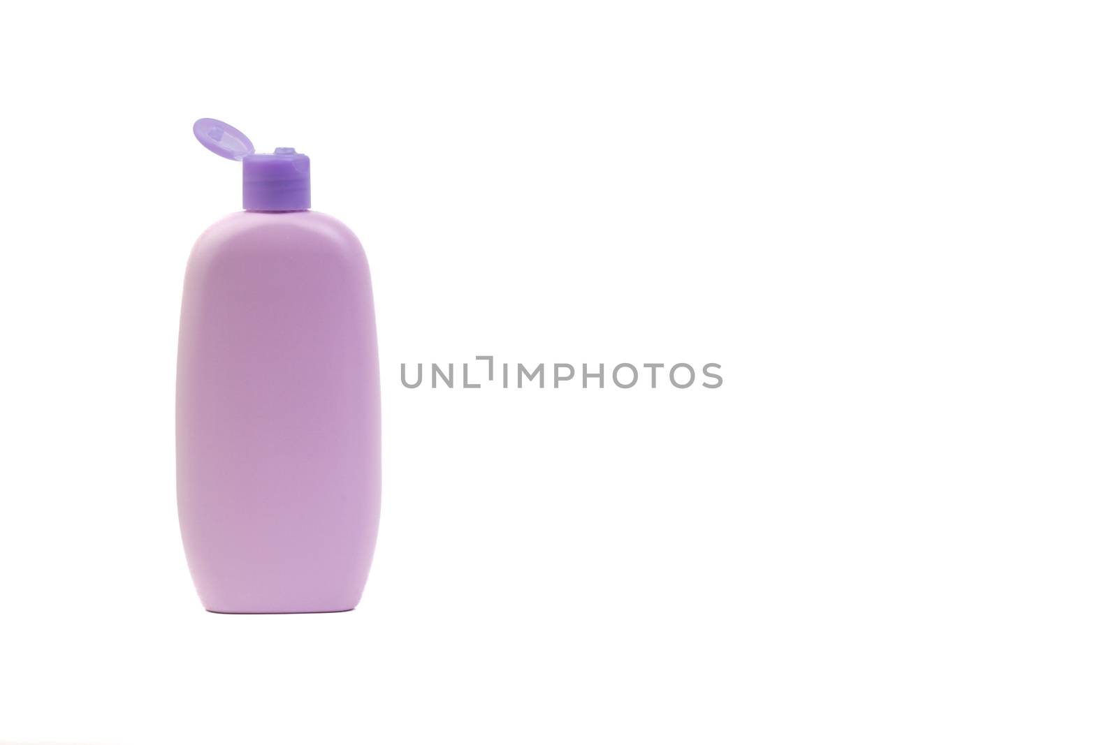 Baby lotion or shampoo bottle isolated on white background.  by silverwings