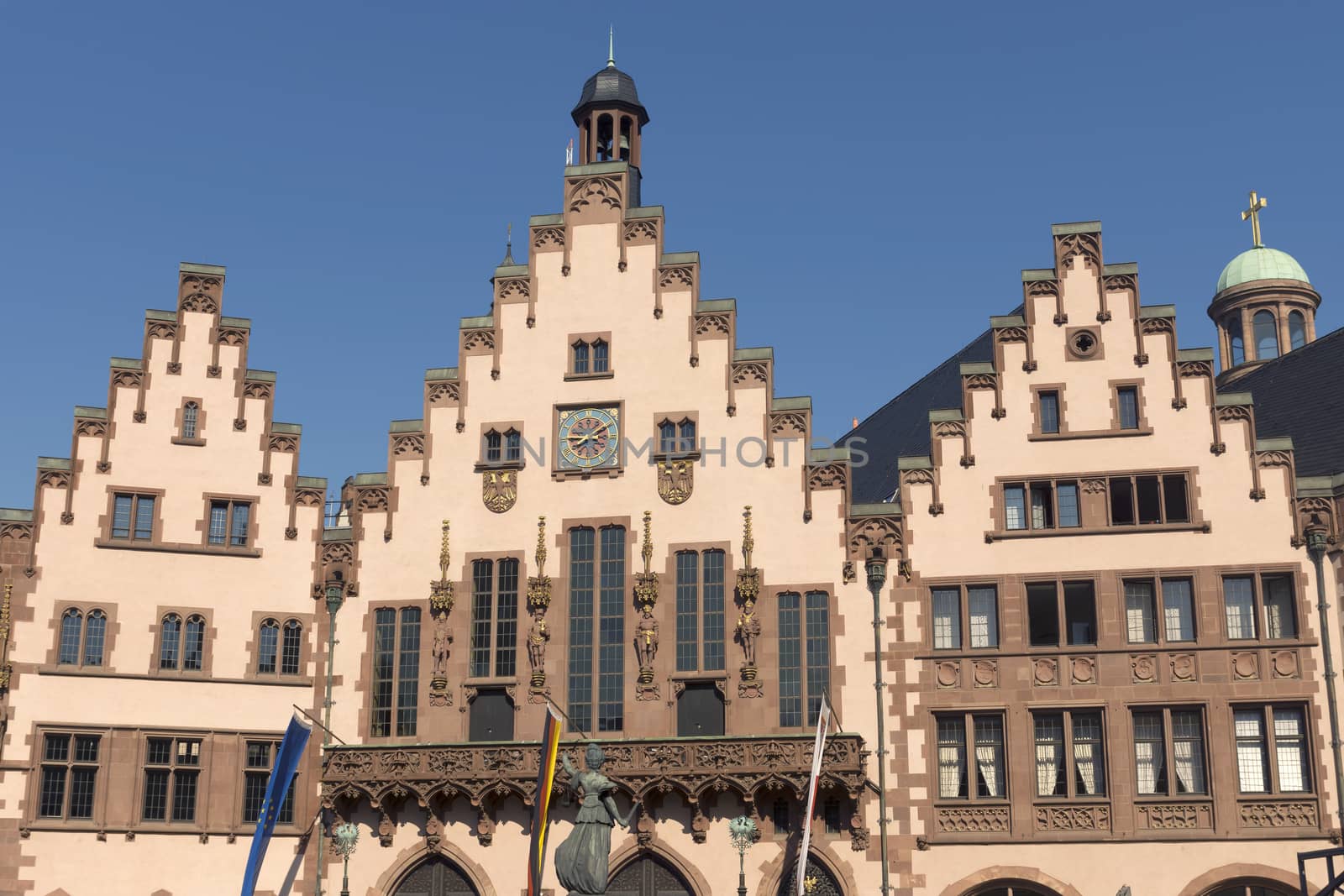 The Roemer at Roemerberg, Frankfurt's Town Hall and center of the Old Town.