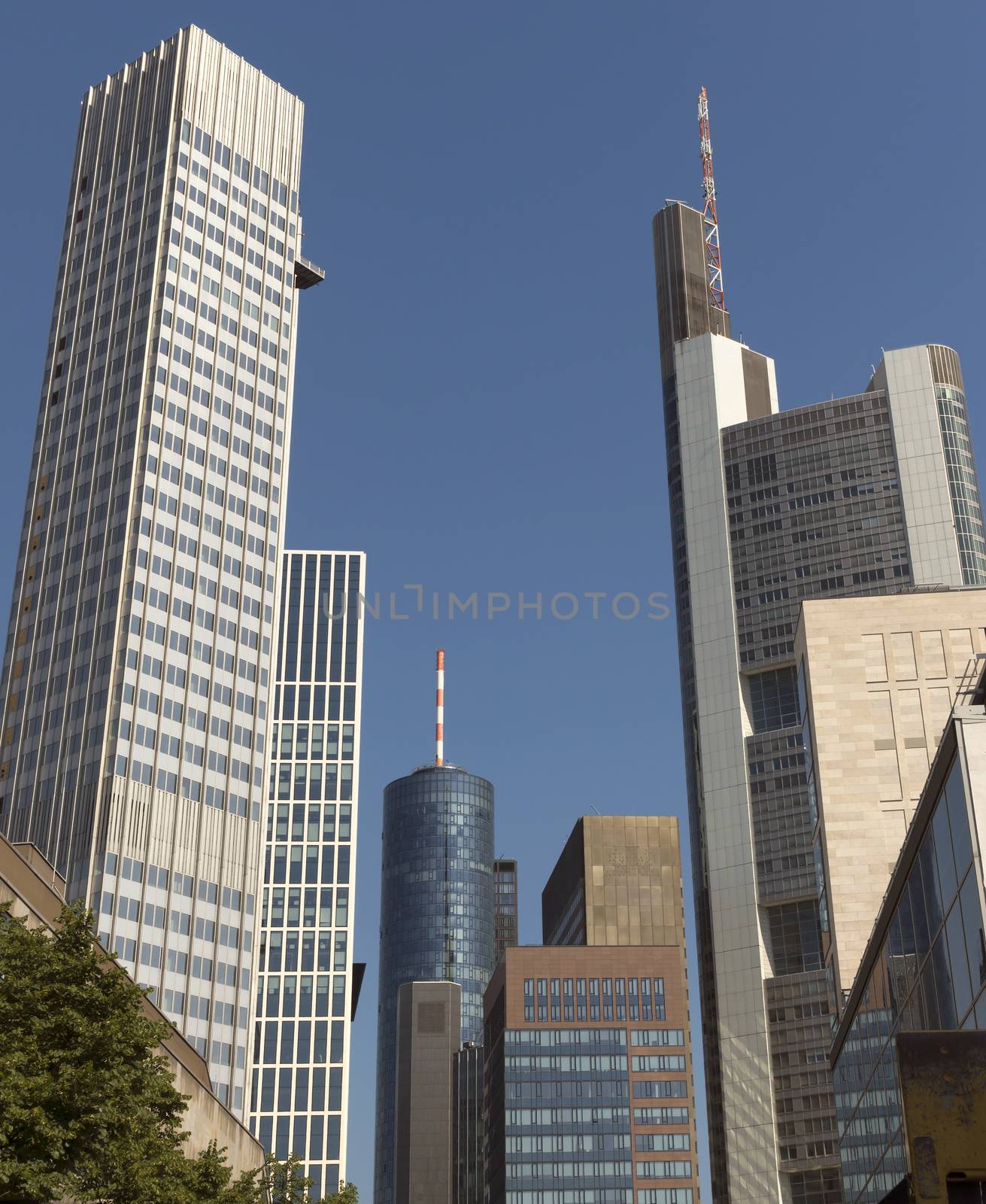 Skyscrapers of Frankfurt am Main. Frankfurt is the fifth-largest city in Germany.
