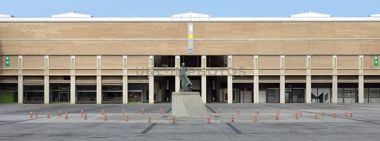 BARCELONA, SPAIN - JULY 8, 2015: Fira Barcelona - a trade show and exhibition center in Barcelona, Spain. It was built in 1929 to International Exposition.

Barcelona, Spain - July 8, 2015: Fira Barcelona - a trade show and exhibition center in Barcelona, Spain. It was built in 1929 to International Exposition.