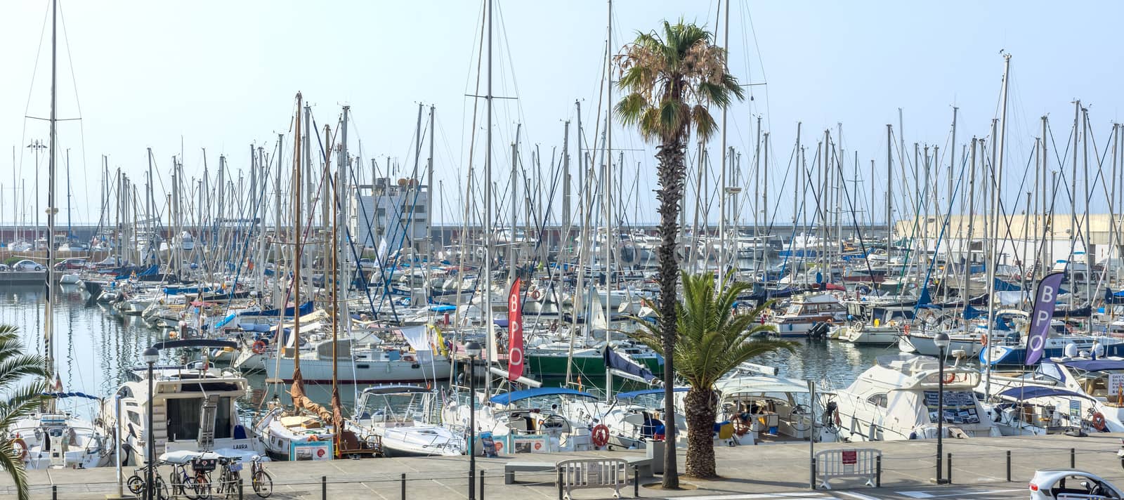 Sailboats in Port Vell by Venakr