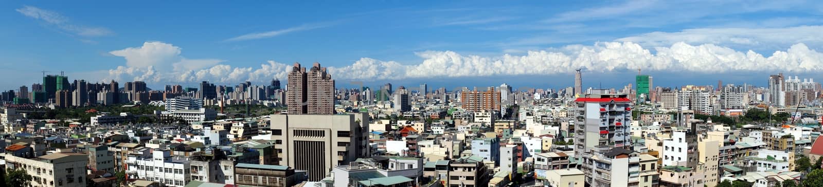 Panorama of Kaohsiung city in Taiwan by shiyali
