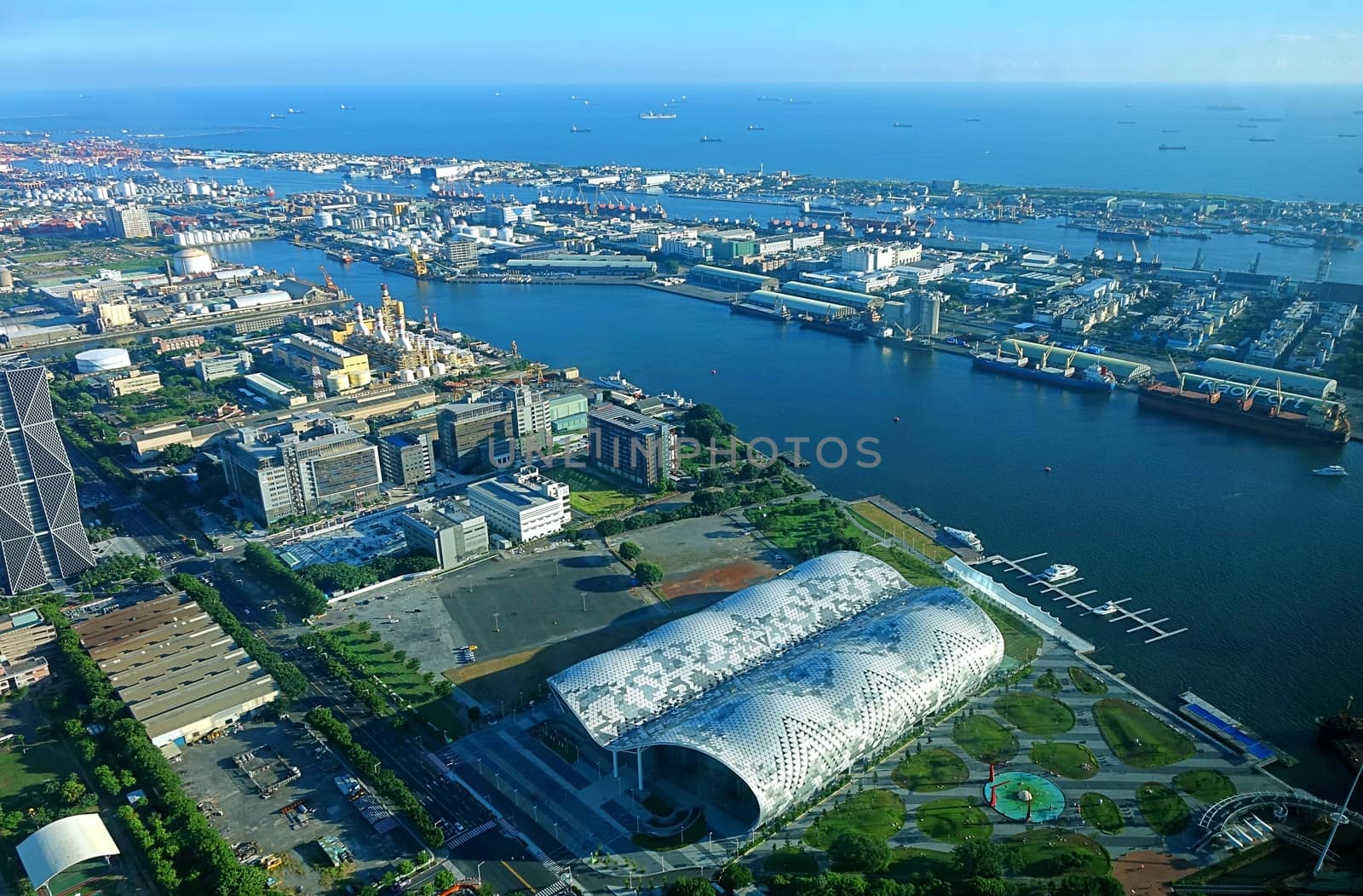 View of Kaohsiung Port and Exhibition Center by shiyali