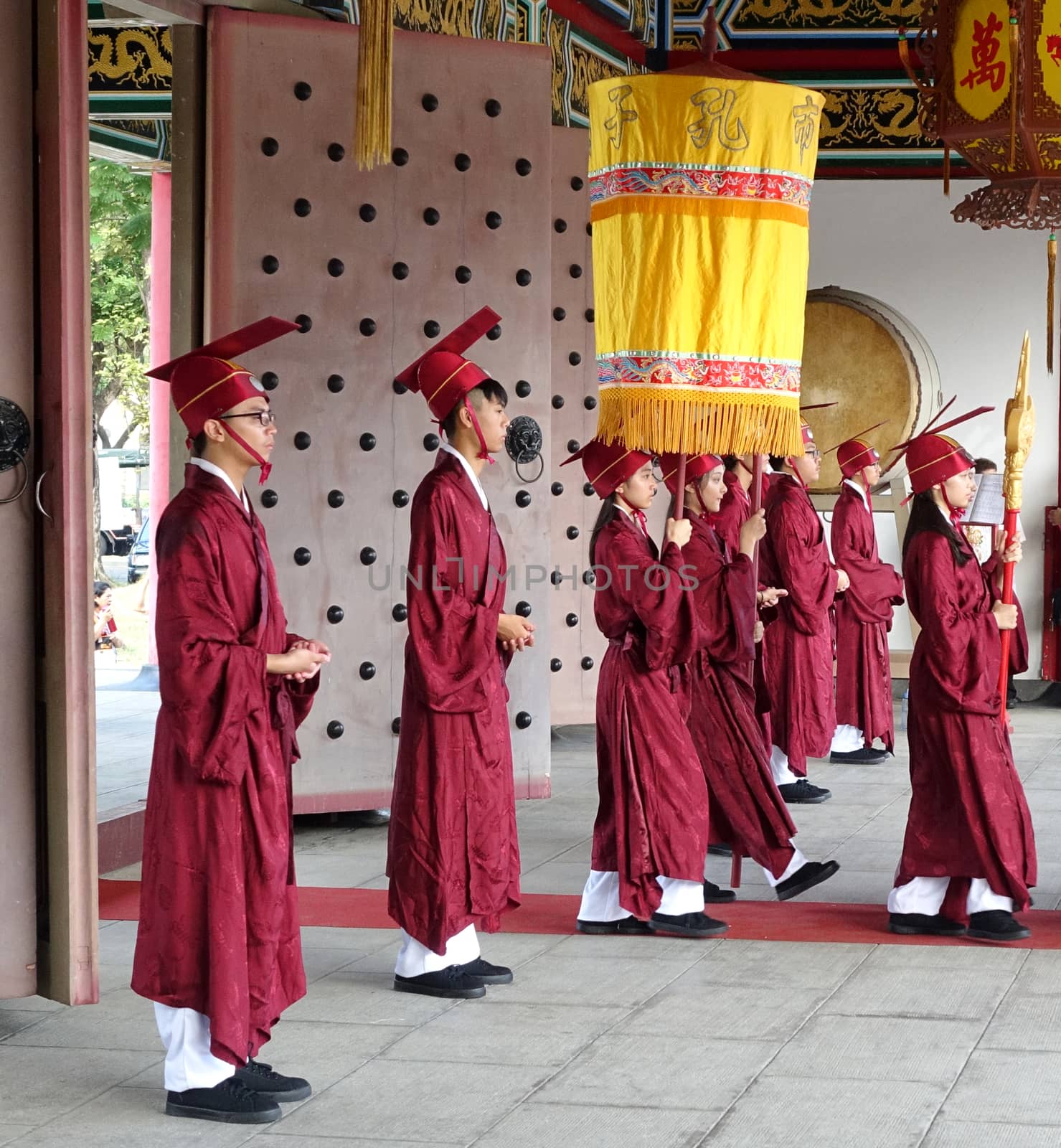 Confucius Ceremony at the Kaohsiung Confucius Temple by shiyali