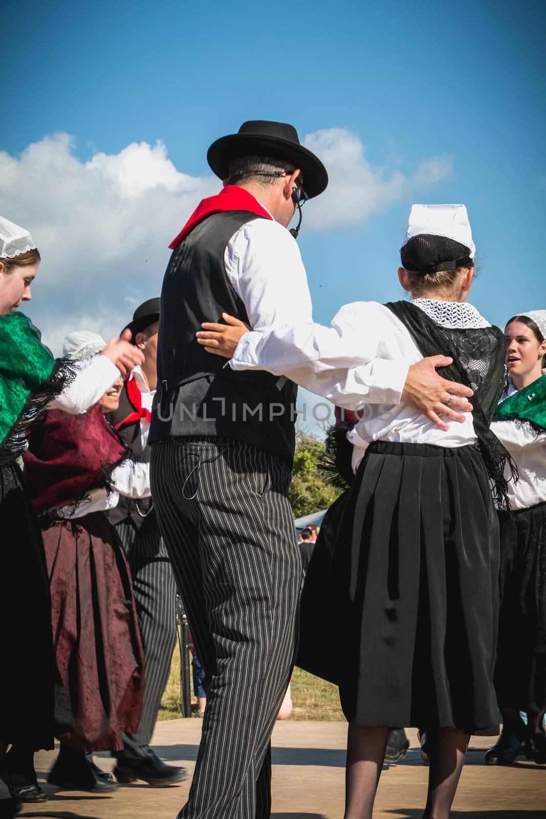  dancers in a traditional folk dance on the vendee by AtlanticEUROSTOXX