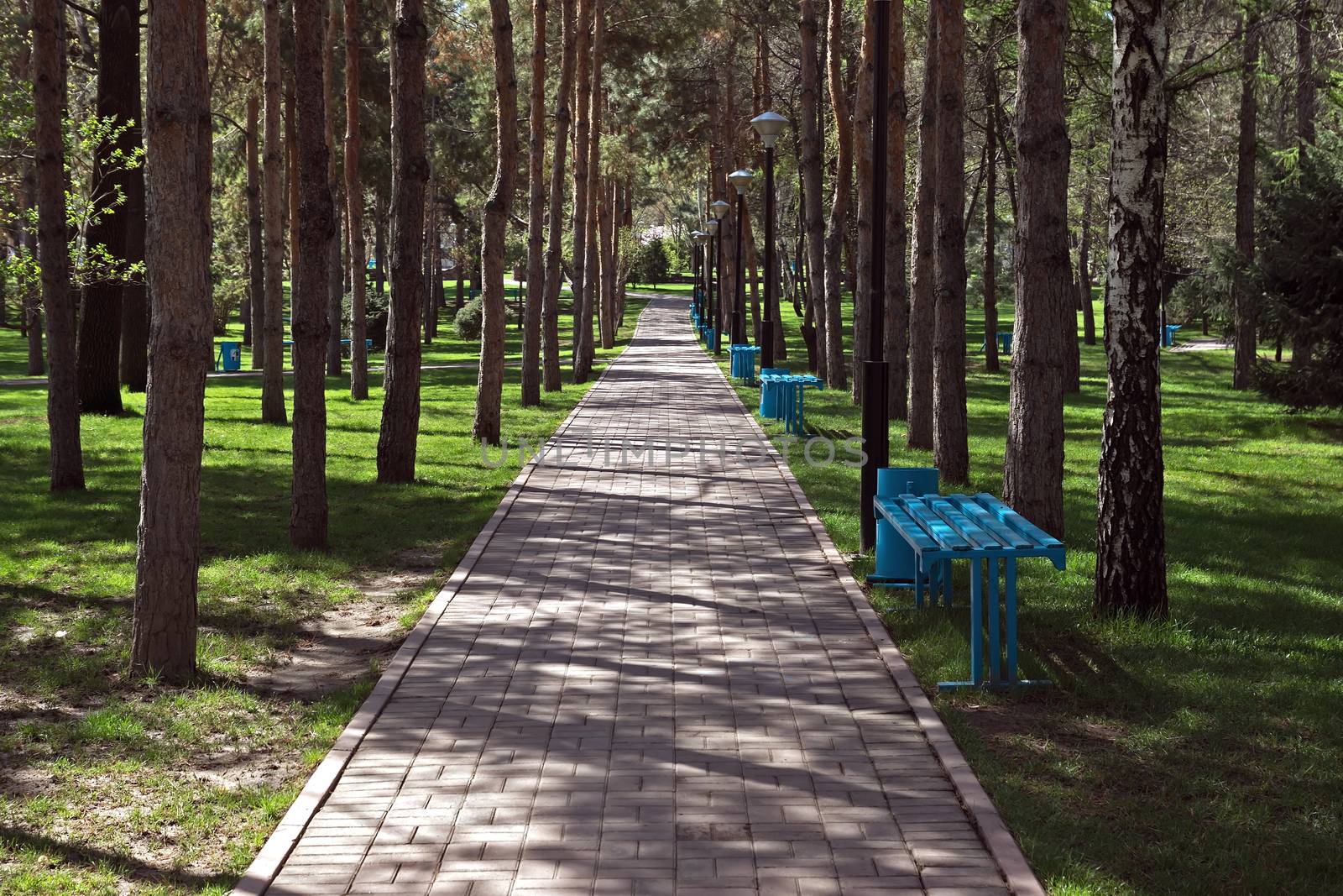 President's park in the town of Almaty, Kazakhstan.