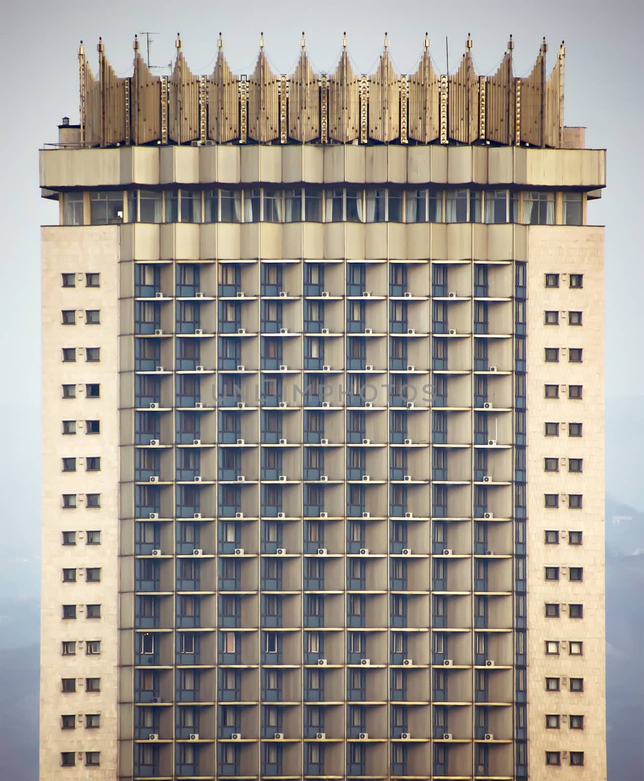 ALMATY, KAZAKHSTAN - OCTOBER 16, 2015: Hotel "Kazakhstan". It is a famous historical monument in center of Almaty city. Built in 1977.

Almaty, Kazakhstan - October 16, 2015: Hotel "Kazakhstan". It is a famous historical monument in center of Almaty city. Built in 1977.