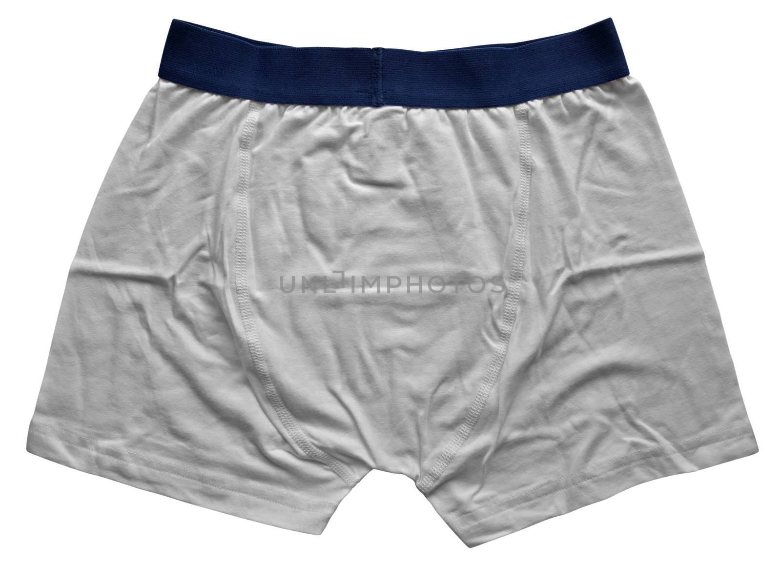 Male underwear isolated on the white background. Clipping path included.