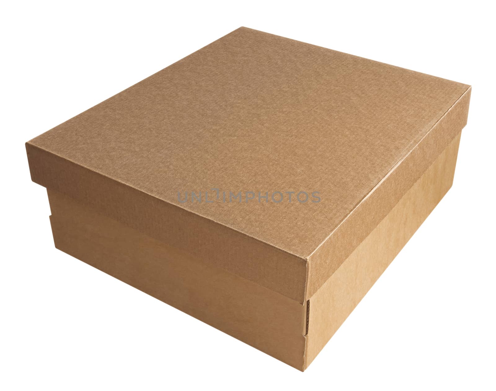 Closed Post Box isolated on white. Clipping path included.