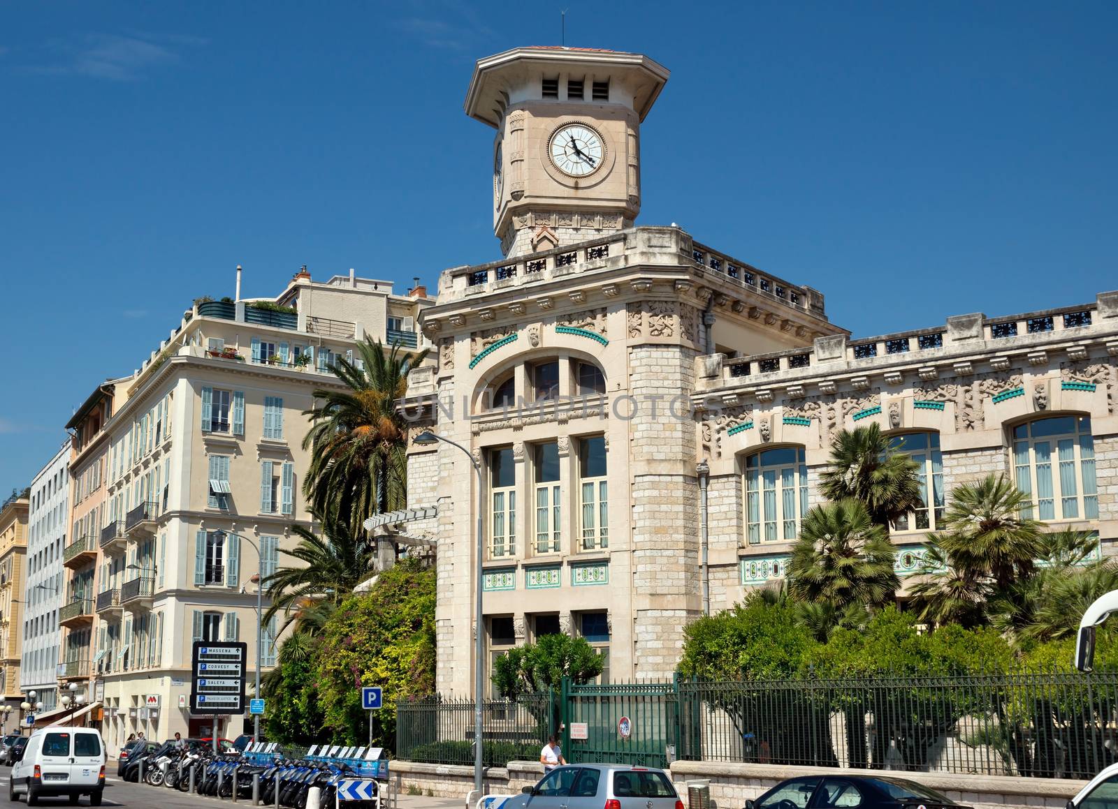 City of Nice - Architecture along Promenade des Anglais by Venakr