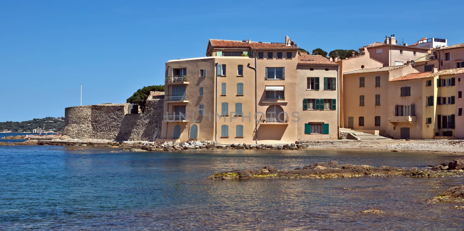 SAINT TROPEZ, FRANCE - JUNE 5, 2014: Architecture of Saint Tropez on the cote d'azur.

Saint Tropez, France - June 5, 2014: Architecture of Saint Tropez on the cote d'azur.