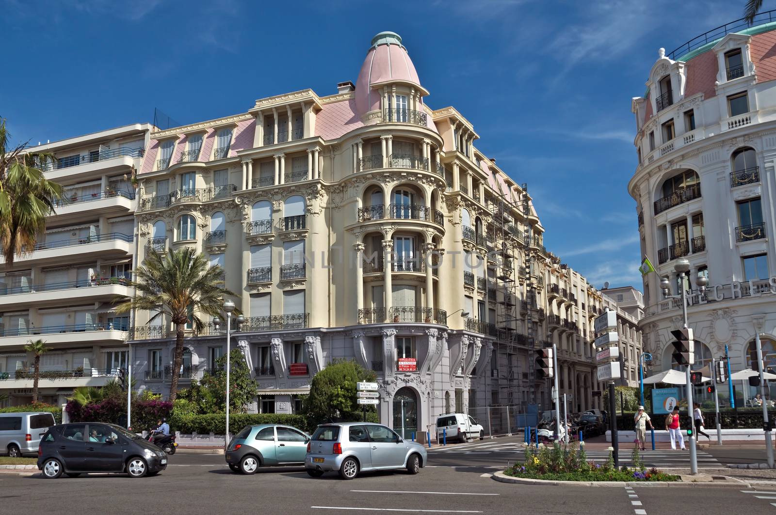 City of Nice - Architecture along Promenade des Anglais by Venakr