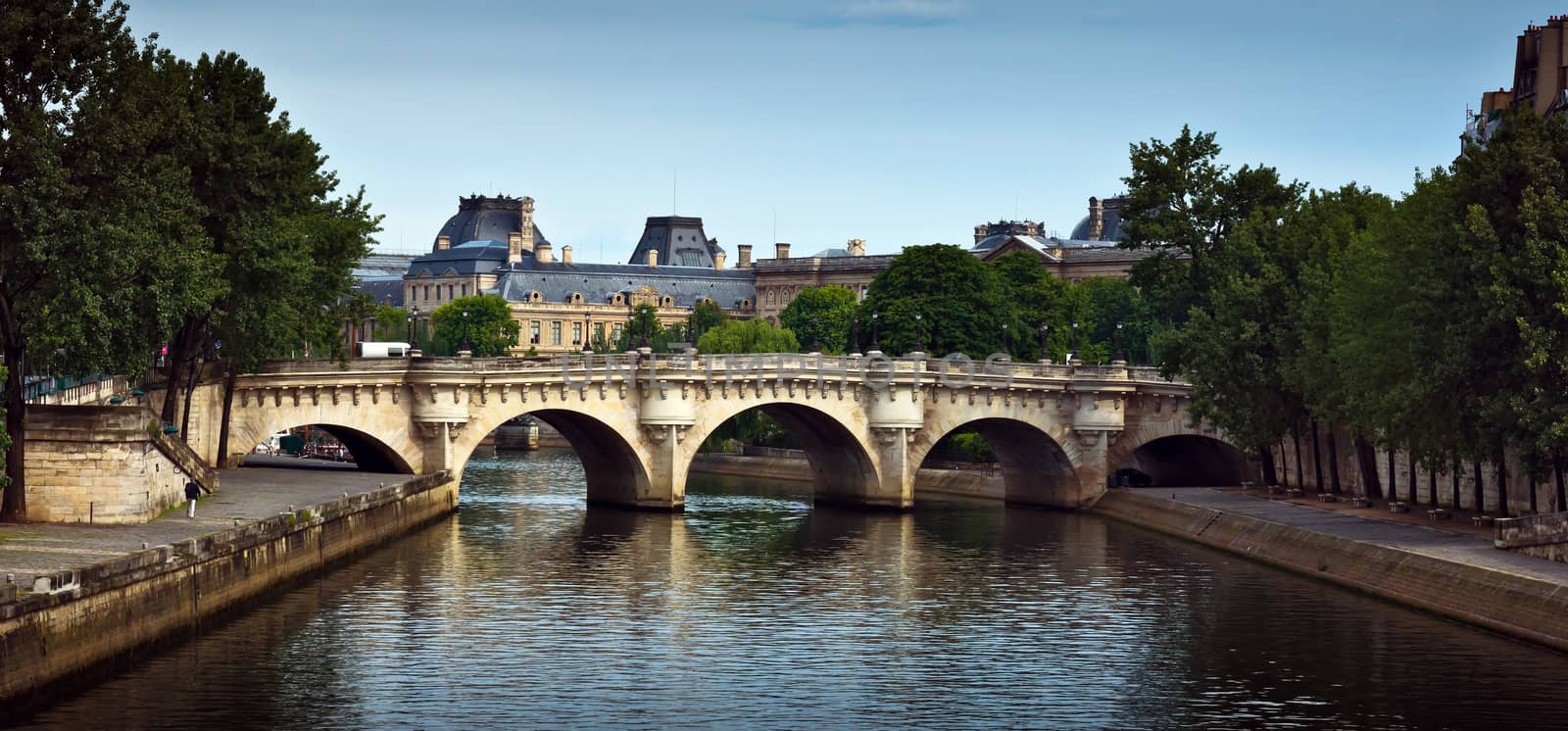 View of the typical french architecture.
