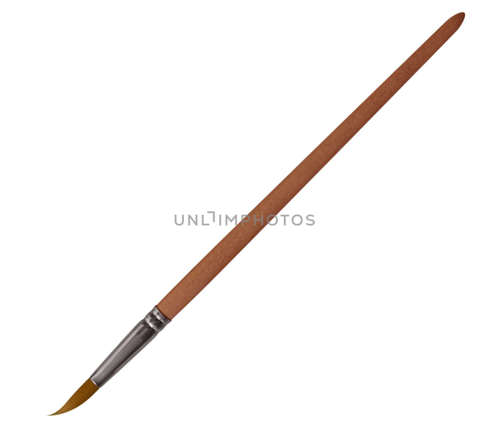 Paint brush isolated on a white background. Clipping path included.