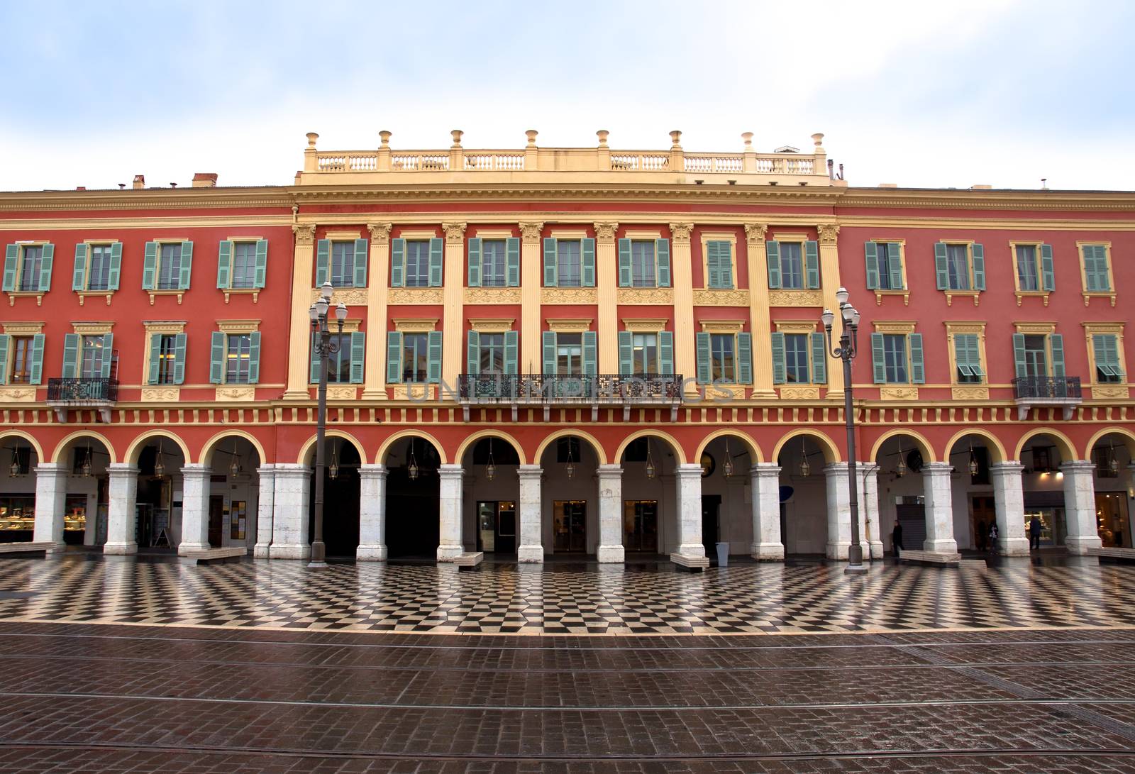 Plaza Massena Square in the city of Nice, France