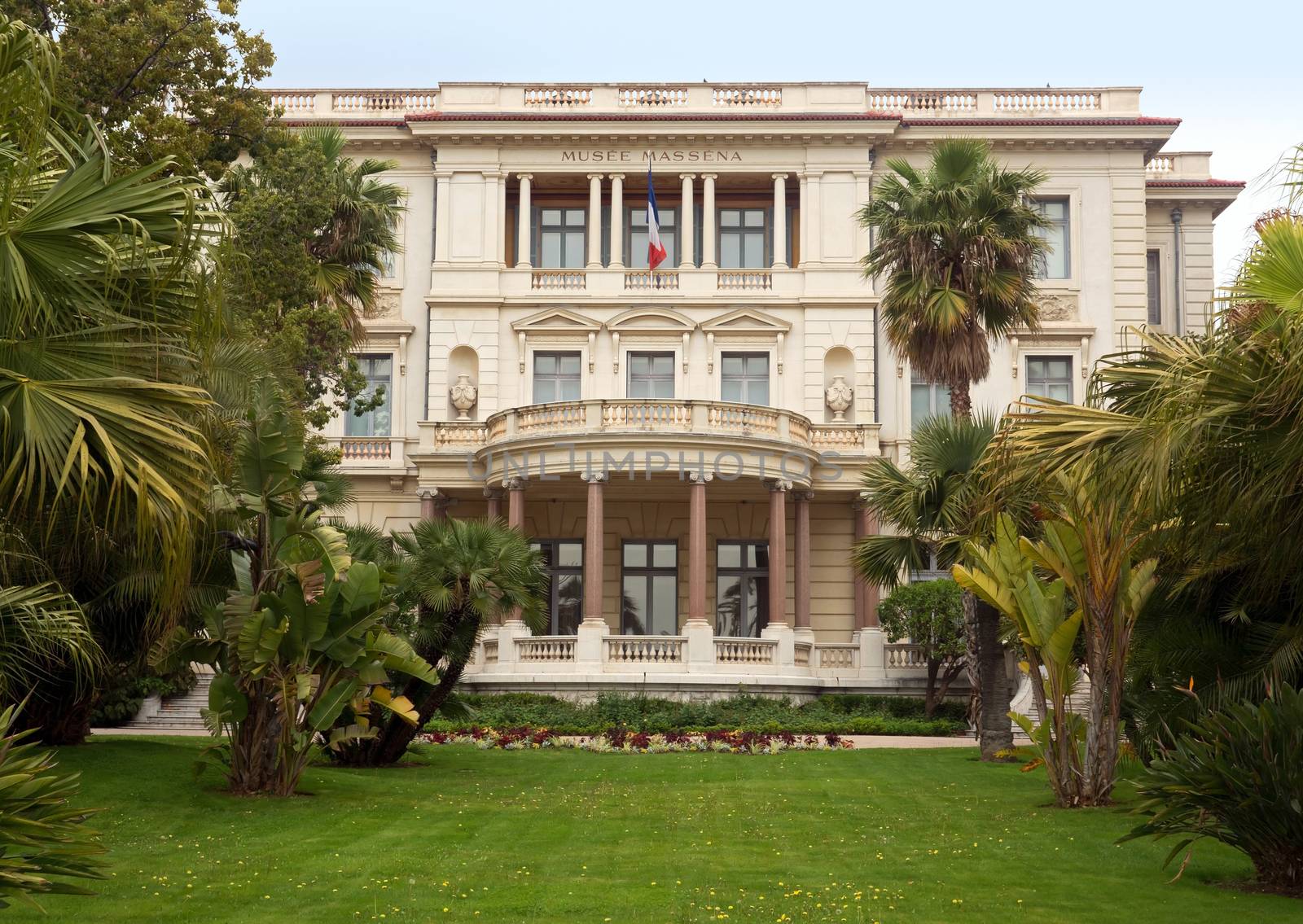 NICE, FRANCE - APRIL 27: Museum Massena (Musee Massena) on April 27, 2013 in Nice, France. It is one of the main sights along Promenade des Anglais. 

Nice, France - April 27, 2013: The Massena Palace Museum of Art and History. It is one of the main sights along Promenade des Anglais. 
