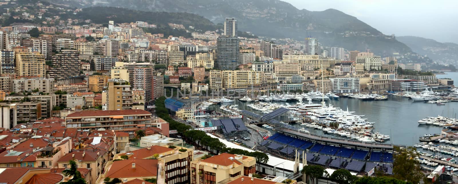 Monaco - A beautiful view of Monte Carlo from the heights by Venakr