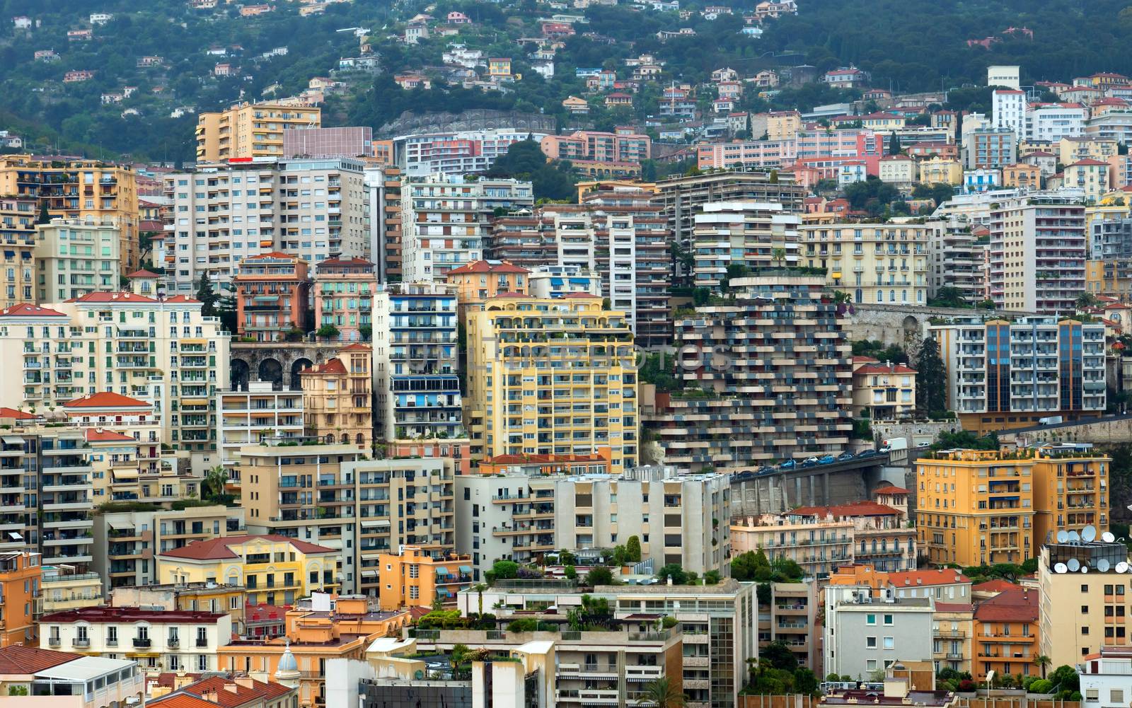 Background buildings of the Monte Carlo, Monaco