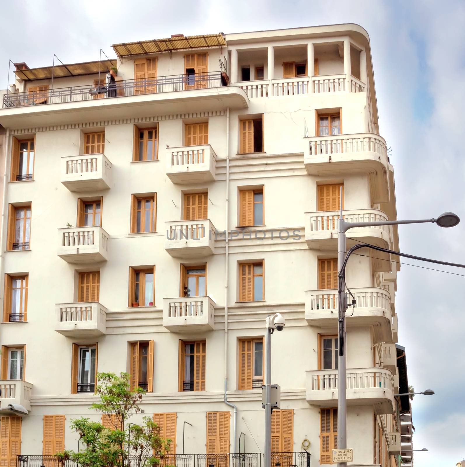 NICE, FRANCE - MAY 1: Architecture of buildings on May 1, 2013 in Nice, France.

Nice, France - May 1, 2013: Architecture of buildings in Nice, French Riviera.