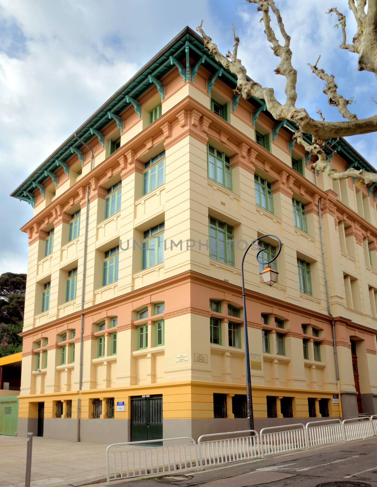 NICE, FRANCE - MAY 1: Architecture of buildings on May 1, 2013 in Nice, France.

Nice, France - May 1, 2013: Architecture of buildings in Nice, French Riviera. Architecture in the city is very different, here you can see both classical and modern architecture.