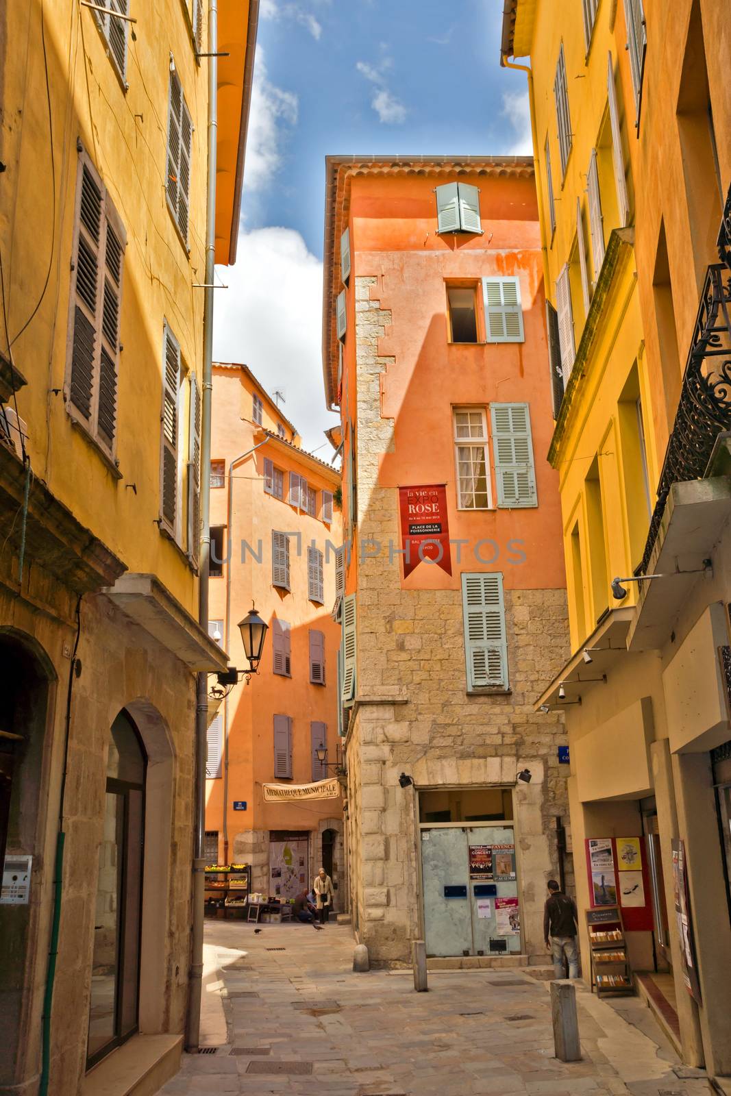 GRASSE, FRANCE - MAY 3: Architecture of Grasse Town in the southern France on May 3, 2013 in Grasse, France. Grasse is famous for its perfume industry. The city was founded in the XI century.

Grasse, France - May 3, 2013: Architecture of Grasse Town in the southern France. It is a city in the French department of Alpes-Maritimes. Grasse is famous for its perfume industry. The city was founded in the XI century.