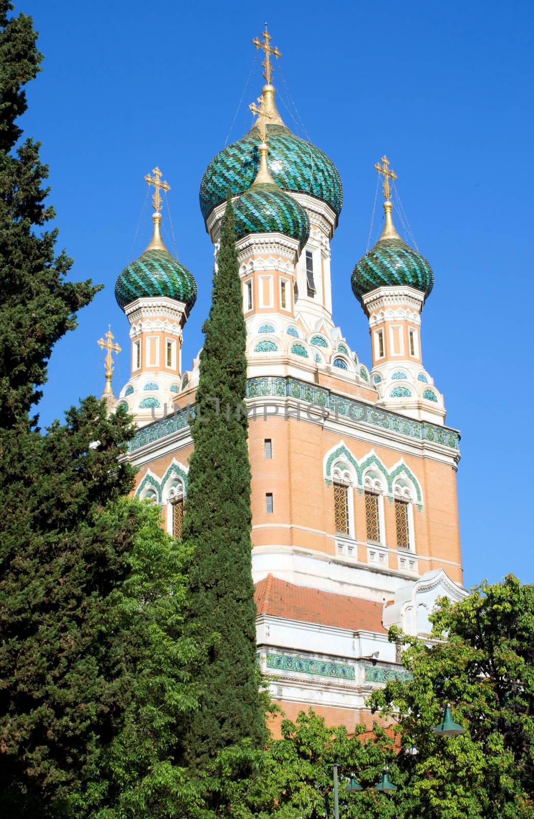 The Russian Orthodox church in Nice, France