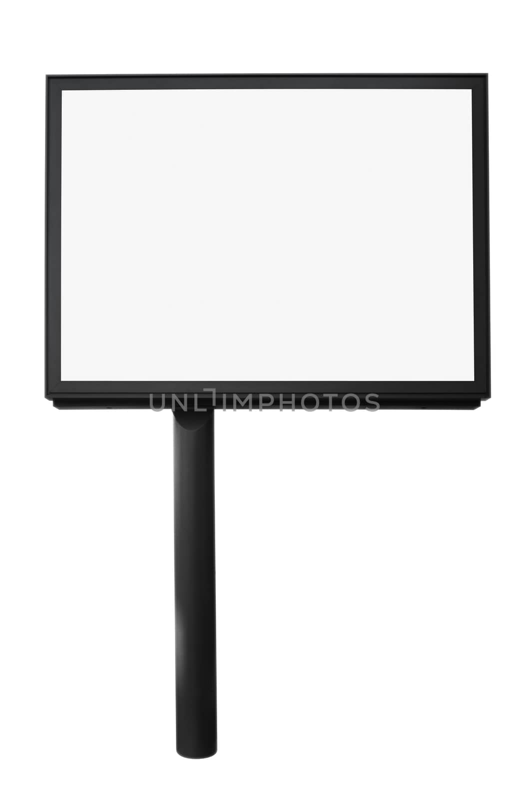 Blank Billboard for your advertising situated (with work path)