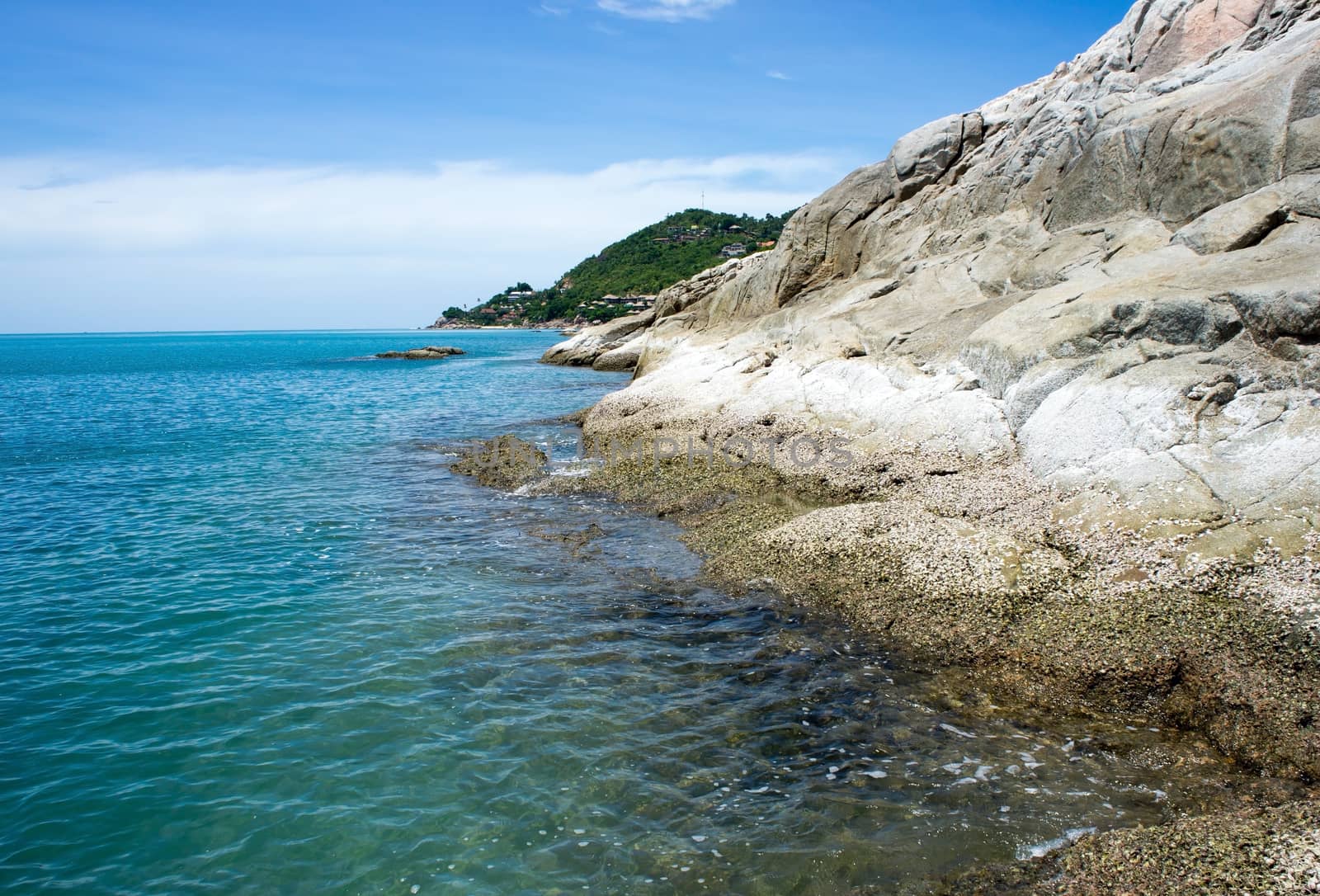 Rocks tropical coast in Ko Samui, Thailand