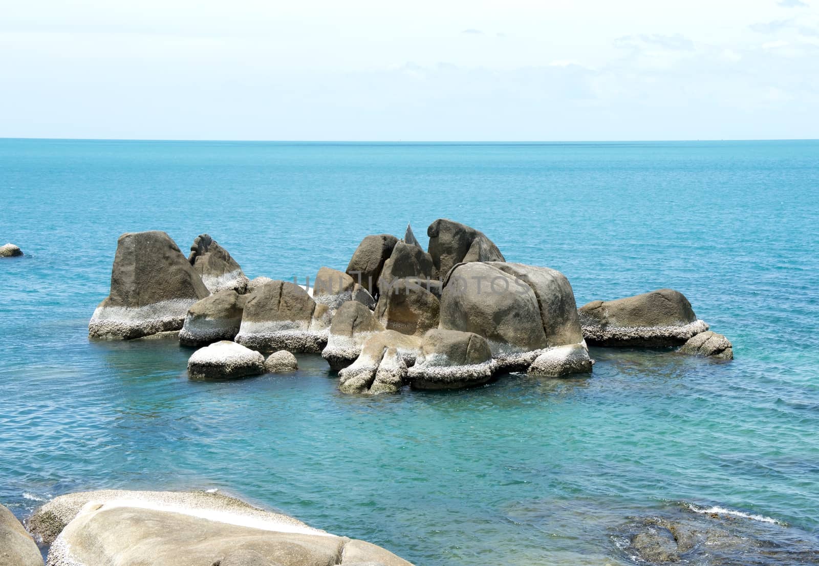 Granite rocks has been eroded by water and heat. Ko Samui Island, Thailand.