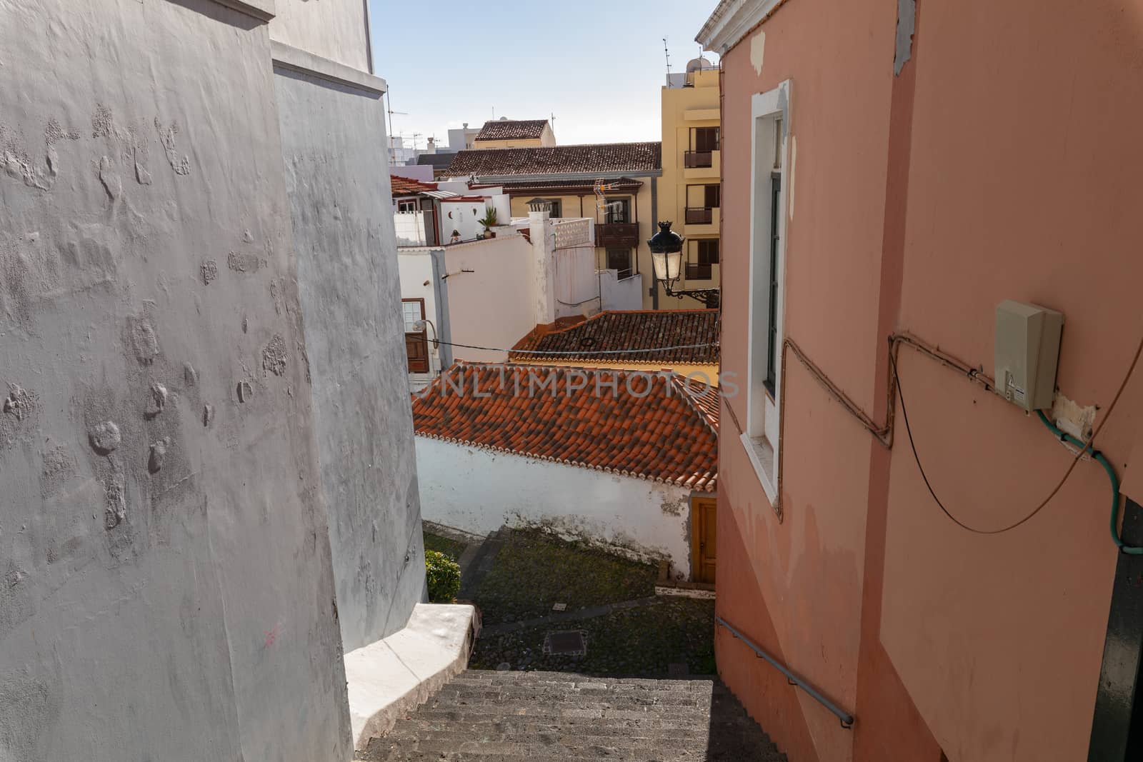 Traditional architecture at Santa Cruz - capital city of the island of La Palma, Canary Islands, Spain.