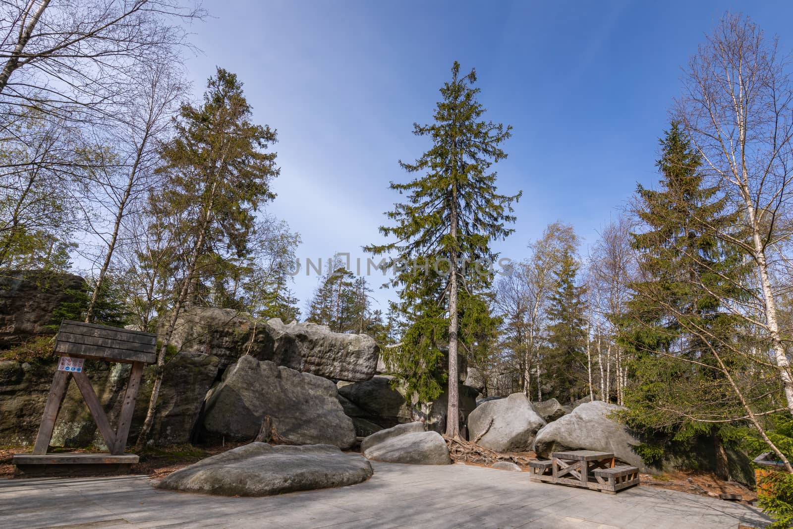 Stolowe Mountains National Park in Kudowa-Zdroj, Poland. A popular destination for trips in Poland.