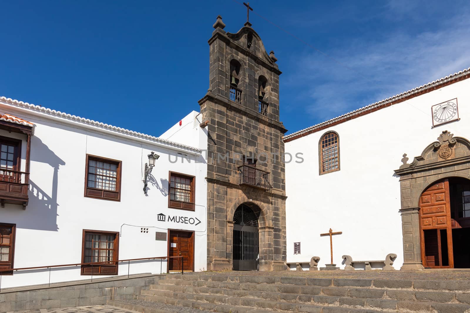 Santa Cruz, capital city of the island La Palma. Traditional architecture. Canary Islands, Spain.