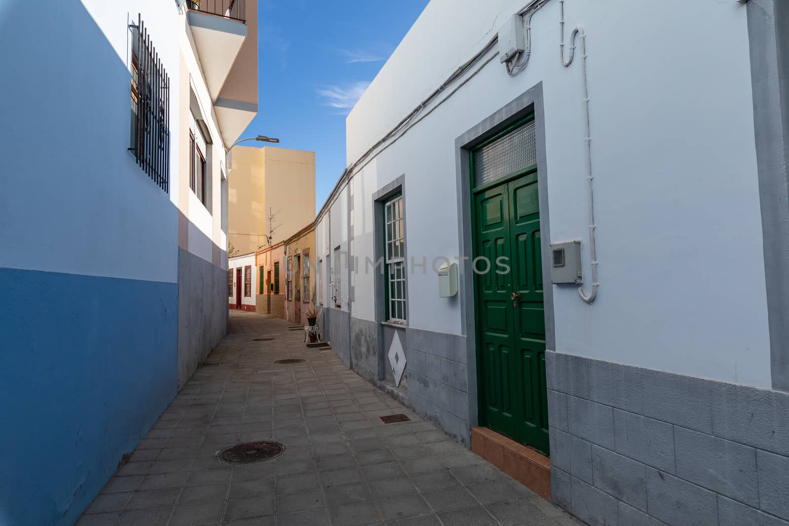 Traditional architecture at Santa Cruz - capital city of the isl by mariusz_prusaczyk