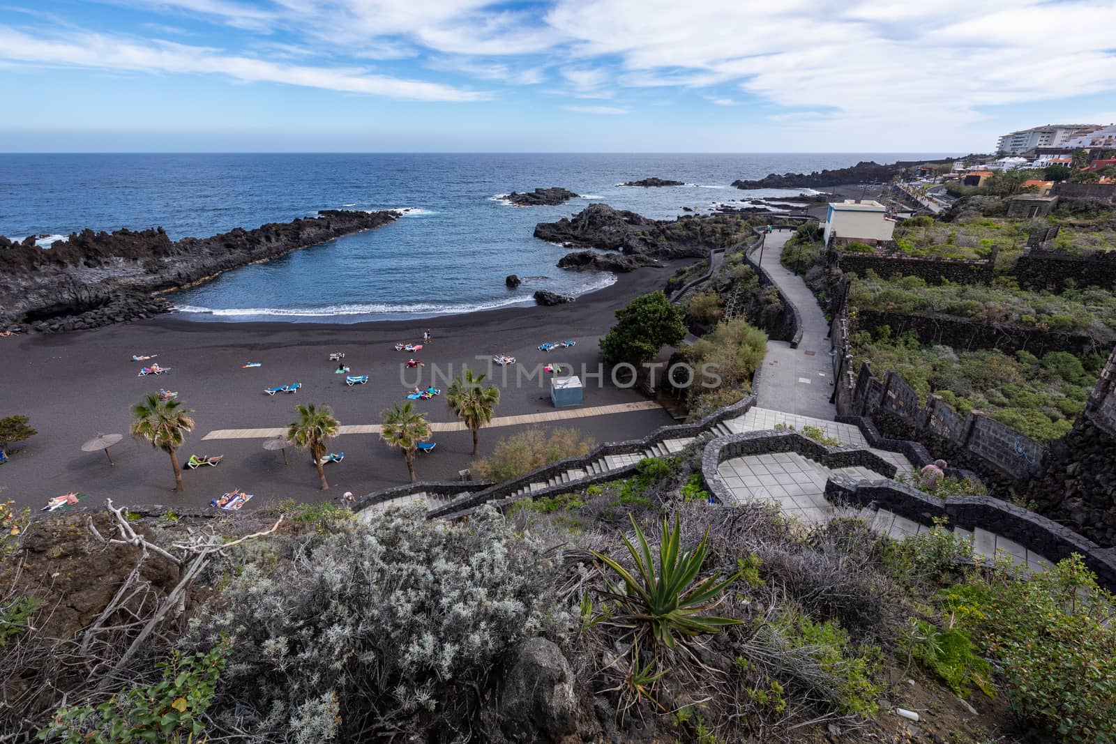 View on the Los Cancajos beach in La Palma, Canary islands, Spai by mariusz_prusaczyk