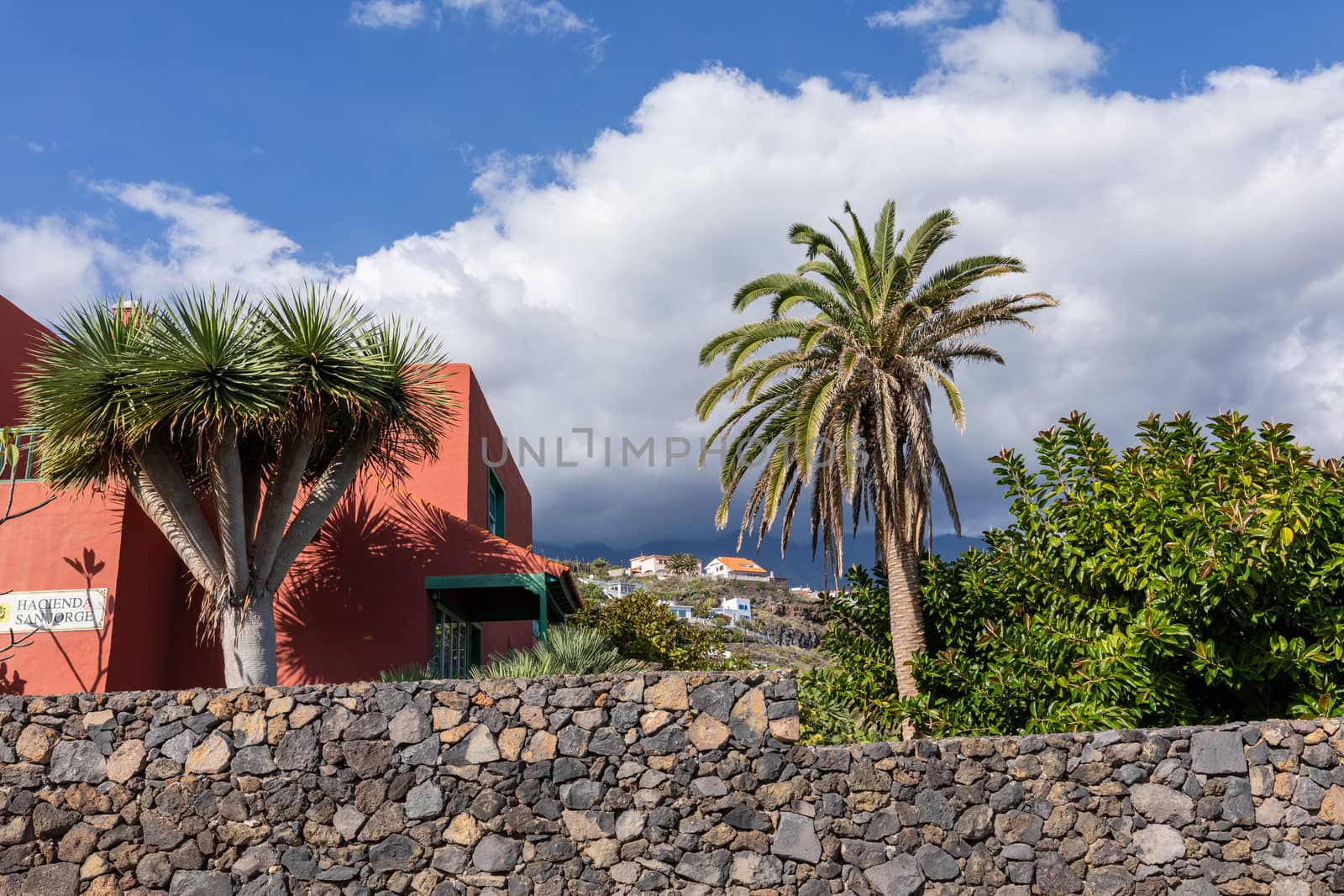 View on the Los Cancajos beach in La Palma, Canary islands, Spain.