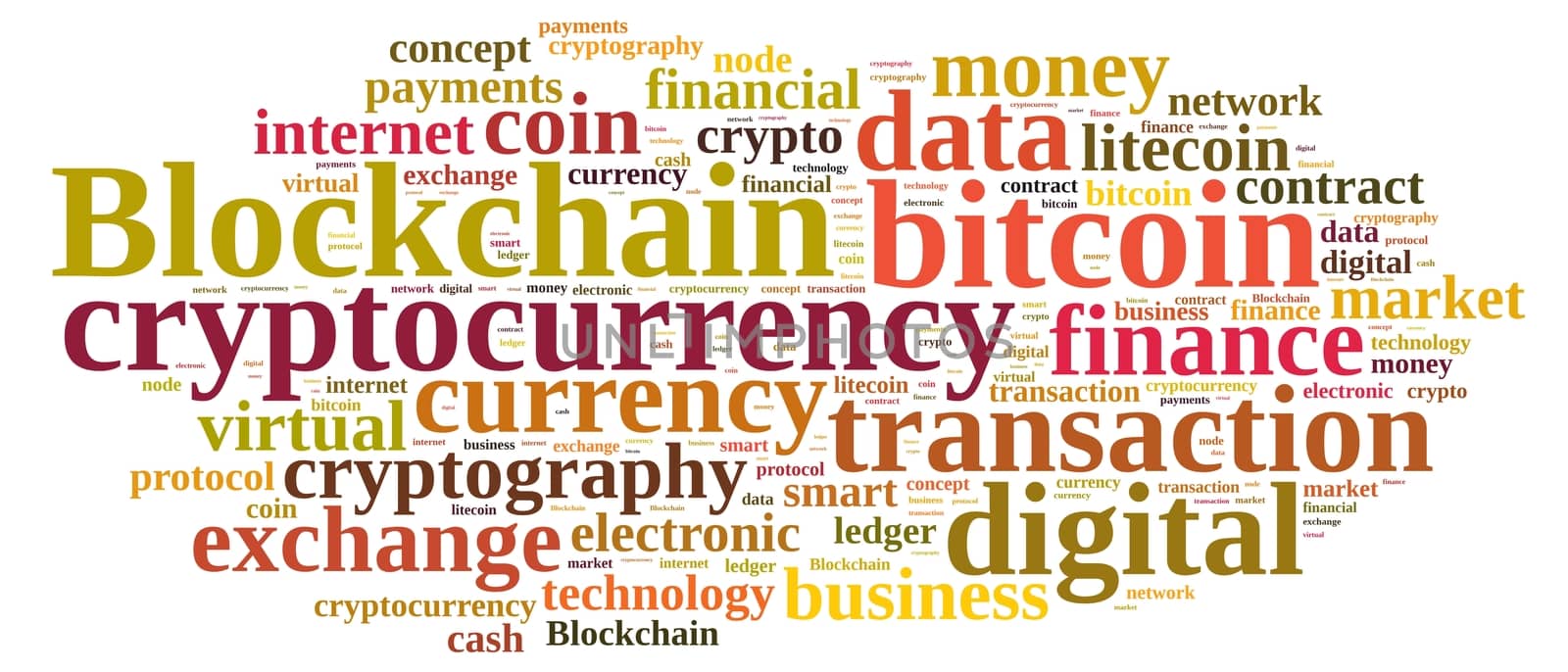 Words cloud with Blockchain by CreativePhotoSpain